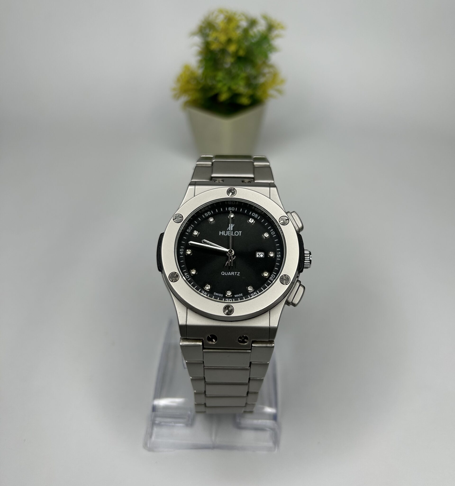 Hublot Matte Chain Watch Black