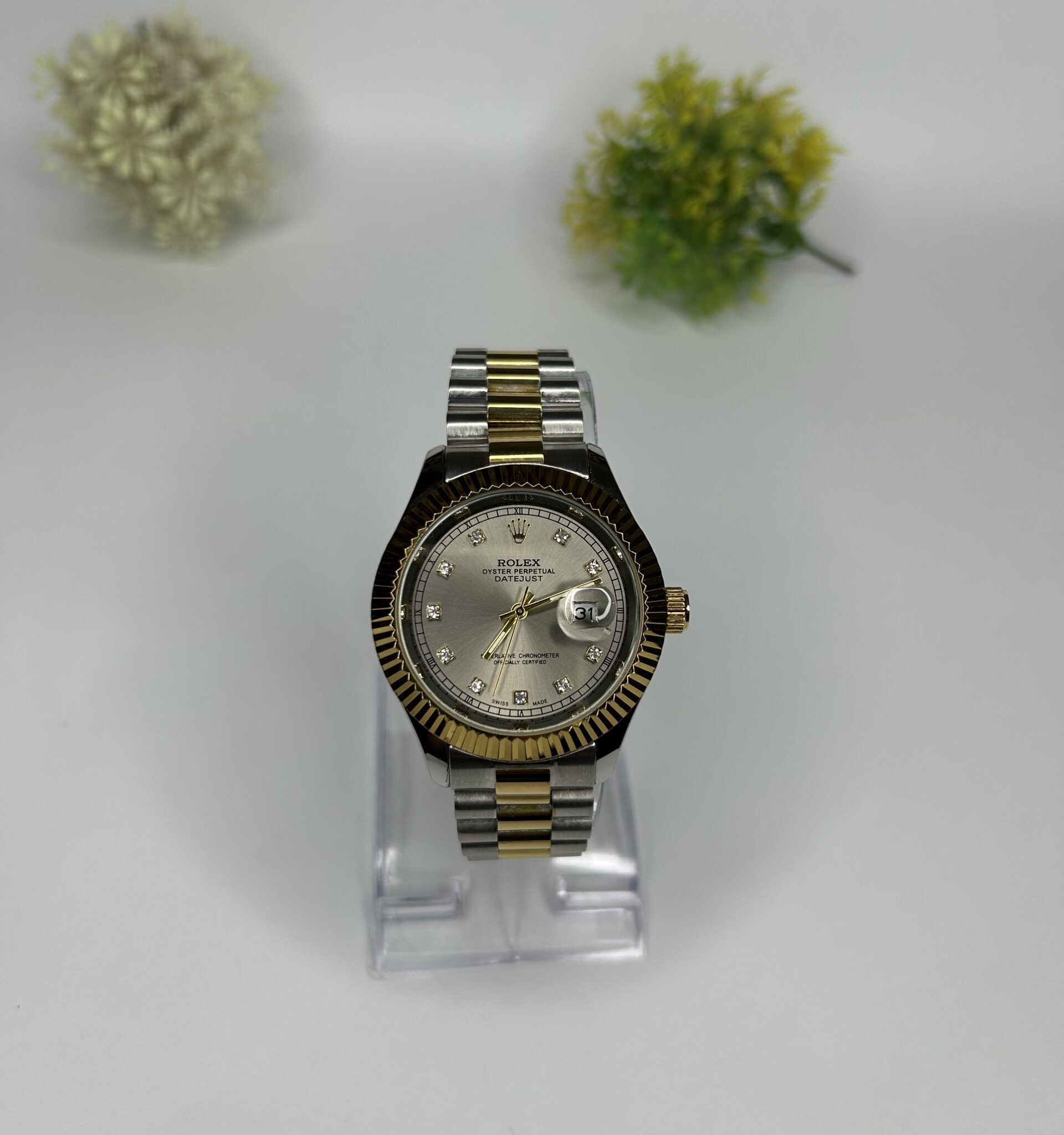 Rolex Date Just Watch Golden